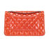Classic Jumbo Double Flap, &pound;3,200, Handbags, Orange, Patent Leather, Back view